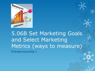 5.06B Set Marketing Goals and Select Marketing M etrics (ways to measure)