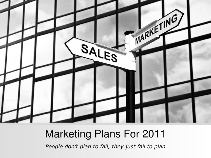 marketing plans for 2011