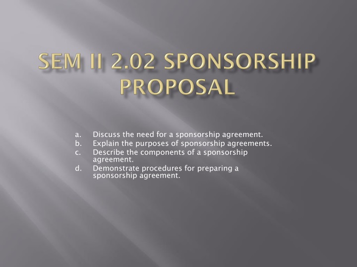 sem ii 2 02 sponsorship proposal