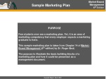Sample Marketing Plan - slide 1