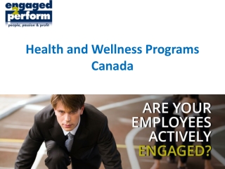 Health and Wellness Programs Canada