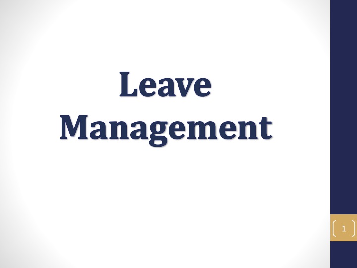 leave management