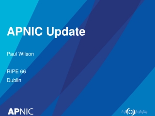 APNIC Update