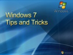Windows 7 Tips and Tricks - slide 1