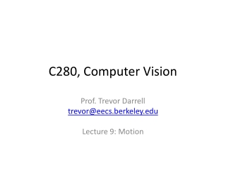 C280, Computer Vision
