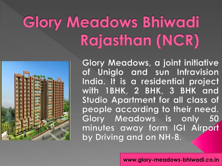 glory meadows bhiwadi rajasthan ncr
