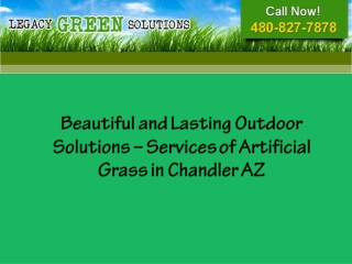 Services of artificial grass in Chandler AZ