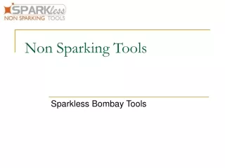 Non Sparking Tools