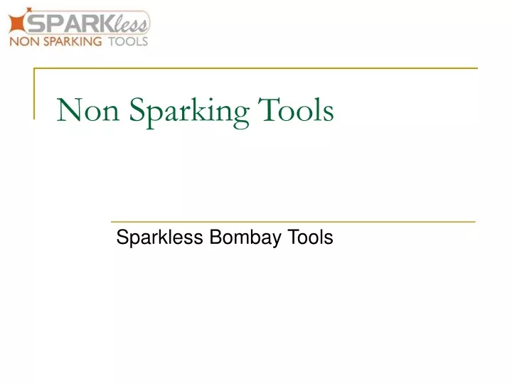 non sparking tools