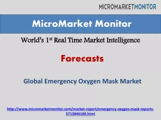 Global Emergency Oxygen Mask Market Research Report