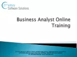 Business Analyst Training - slide 1