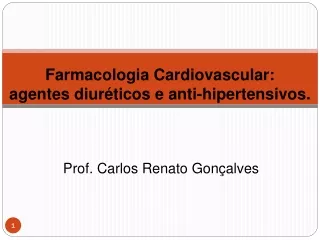 Farmacologia Cardiovascular