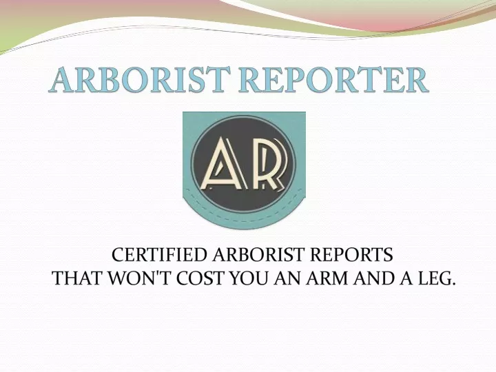 arborist reporter