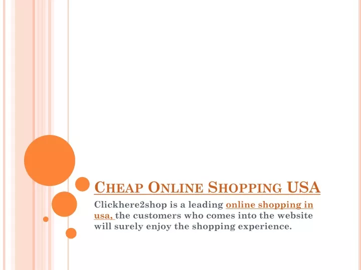 cheap online shopping usa