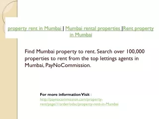 property rent in Mumbai | Mumbai rental properties |Rent pro