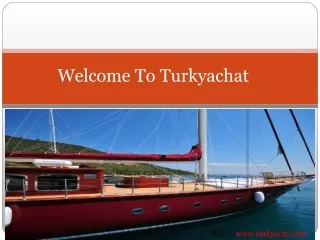 Gulet charter turkey