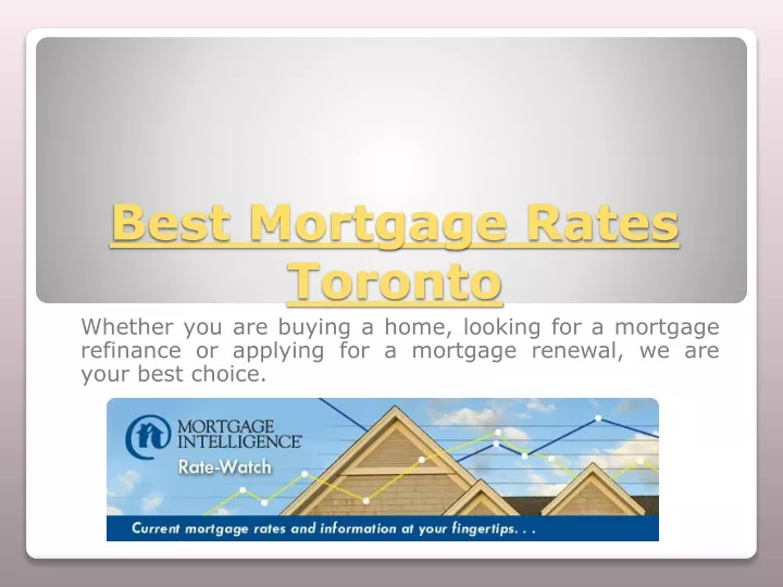 best mortgage rates toronto