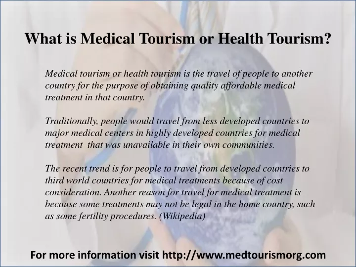 what is medical tourism or health tourism