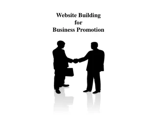 Website building for business promotion