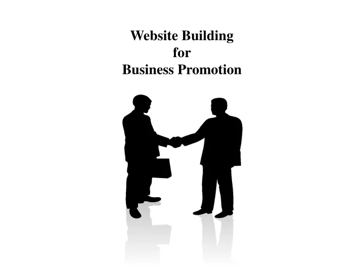 website building for business promotion