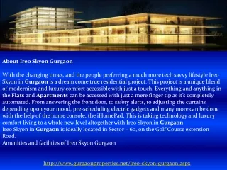 Ireo Skyon in Gurgaon