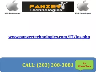 IOS Development India - Panzer Technologies