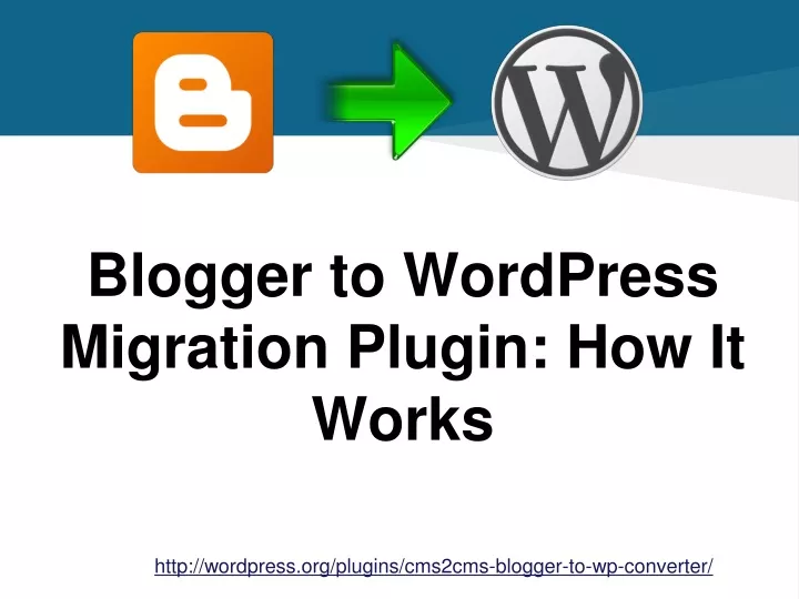blogger to wordpress migration plugin how it works