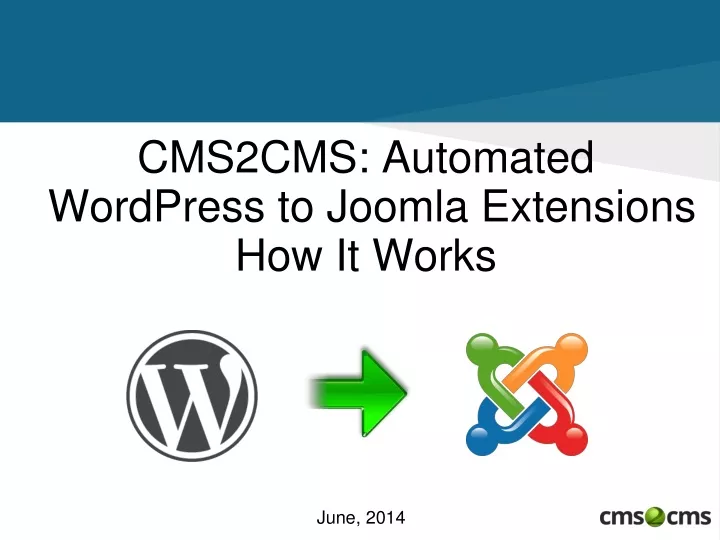 cms2cms automated wordpress to joomla extensions