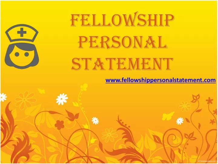 fellowship personal statement