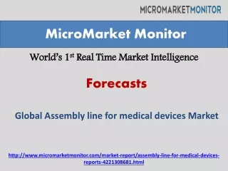 Global Assembly line for medical devices Market