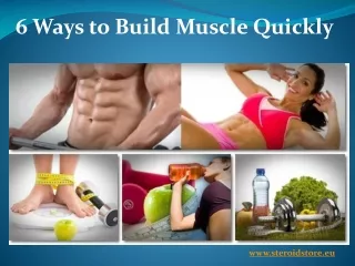6 Ways to Build Muscle Quickly