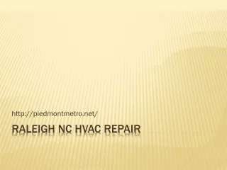 Raleigh NC HVAC Repair