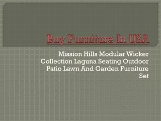 Online Furniture in USA