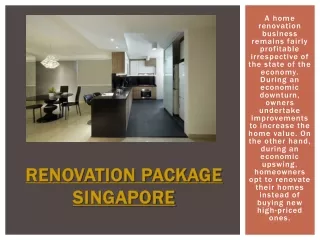 Renovation Package Singapore