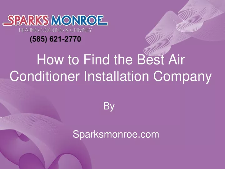 how to find the best air conditioner installation company