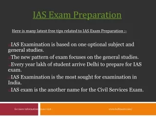 General Studies topics for IAS Exam Preparation