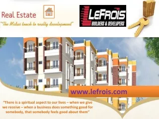 A House Developer & Builder - LeFrois