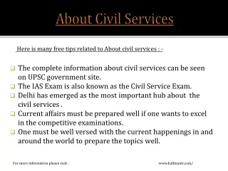 The Knowledge Network about Civil Services