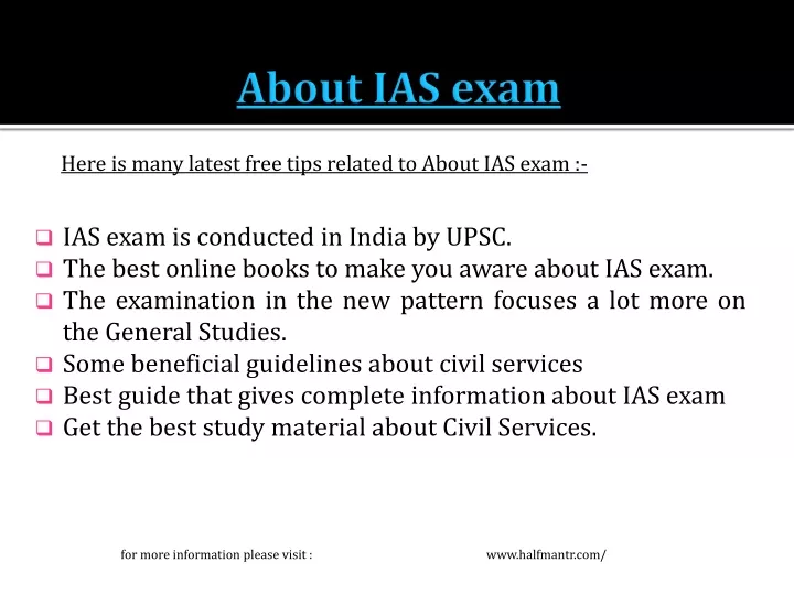 about ias exam