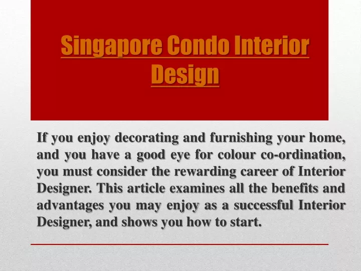 singapore condo interior design