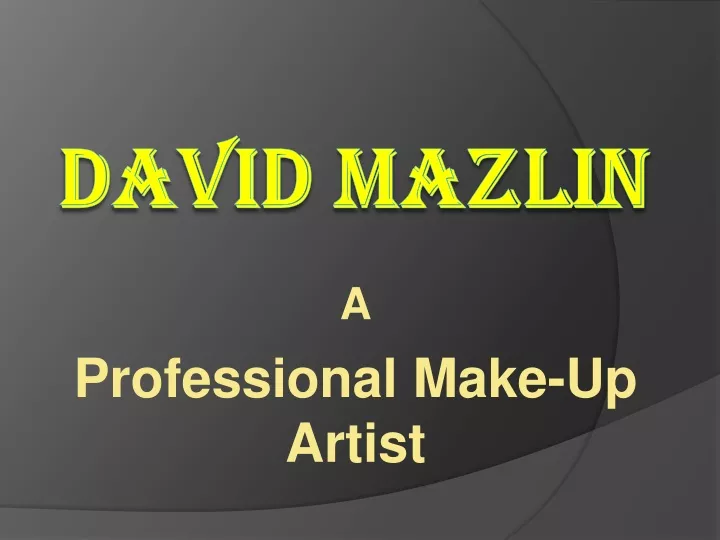 a professional make up artist