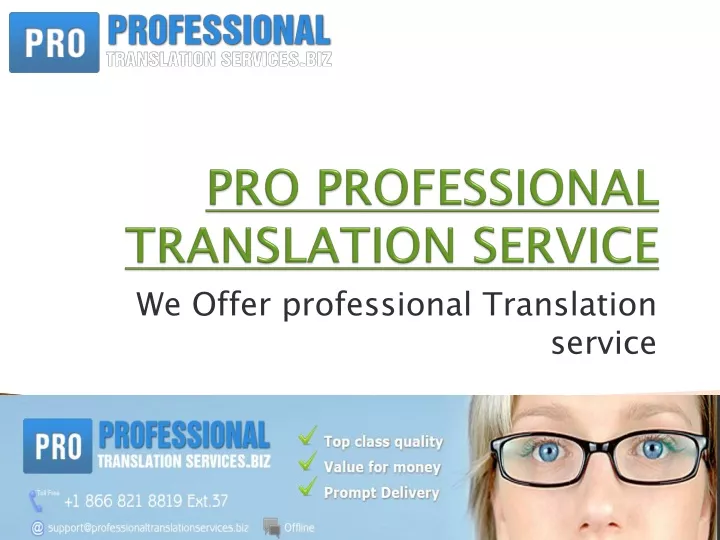 pro professional translation service