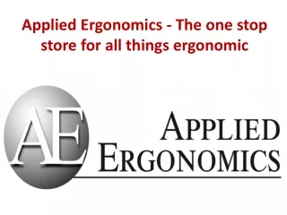 Applied Ergonomics - The one stop store for all things ergon