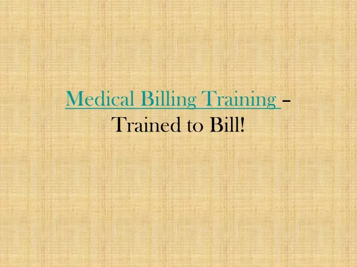 medical billing training trained to bill