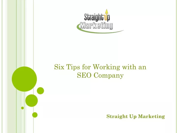 six tips for working with an seo company