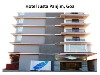 Book Justa Panjim in Goa