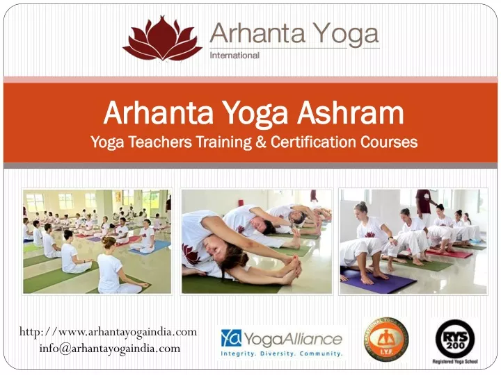 arhanta yoga ashram yoga teachers training certification courses