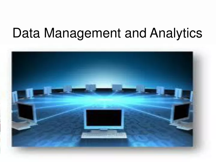 data management and analytics