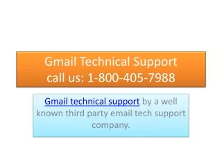 Gmail customer support number 1-800-405-7988