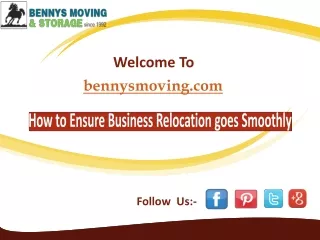 How to Ensure Business Relocation goes Smoothly